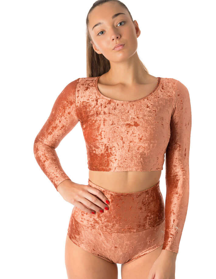 Velvet Sport Crop Top – Pavi