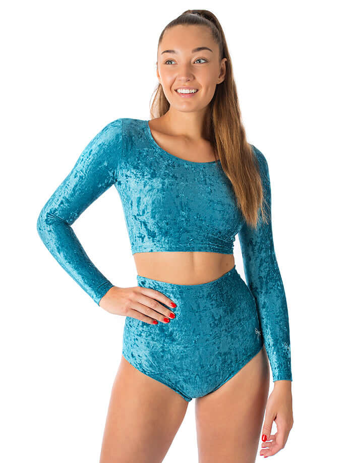 Velvet Sport Crop Top – Pavi