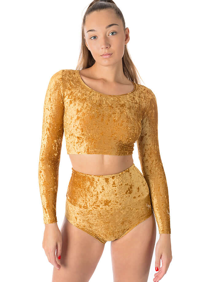 Velvet Sport Crop Top – Pavi