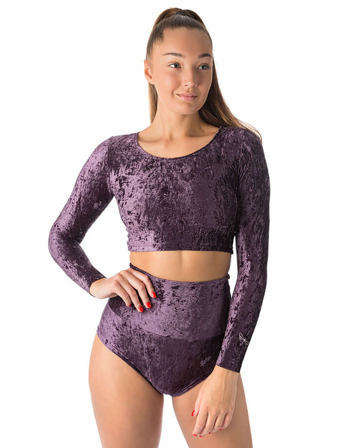 Velvet Sport Crop Top – Pavi