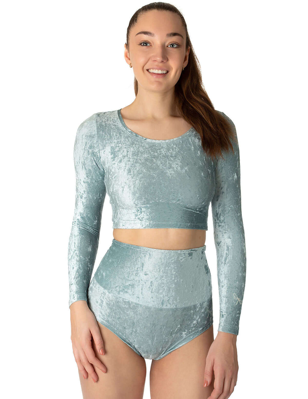 Velvet Sport Crop Top – Pavi