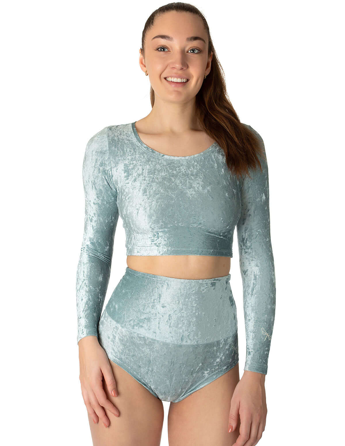 Velvet Sport Crop Top – Pavi