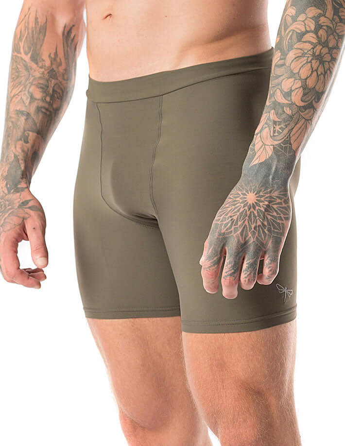 Men's Hot Yoga Shorts, Sweatproof Lycra Fit – James