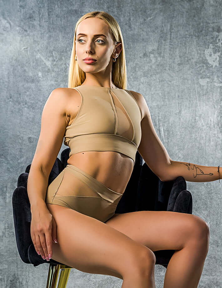 Mesh Sports Bra for Pole Dancing & Yoga – Rachel