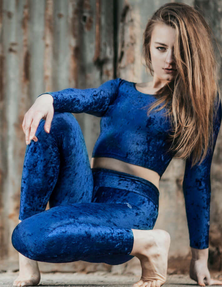Velvet Sport Crop Top – Pavi